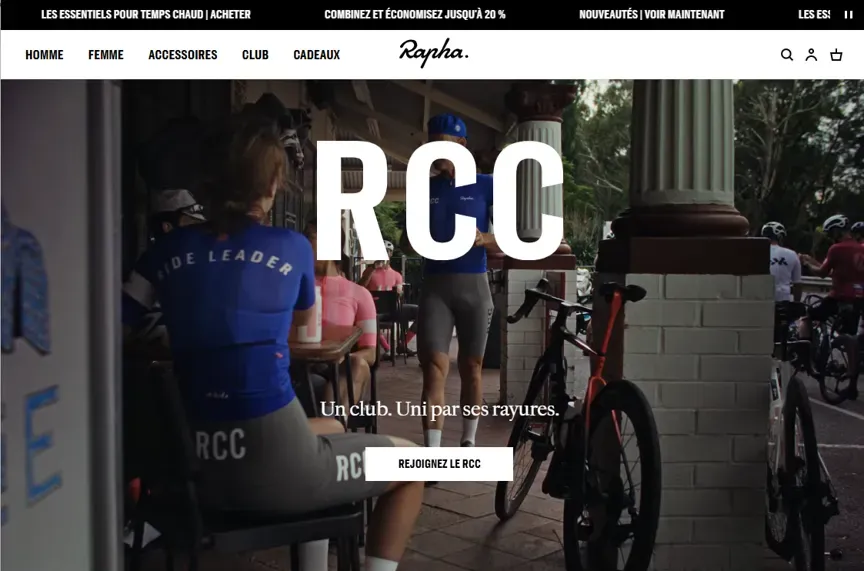 Programme de fidélité Rapha Cycling Club