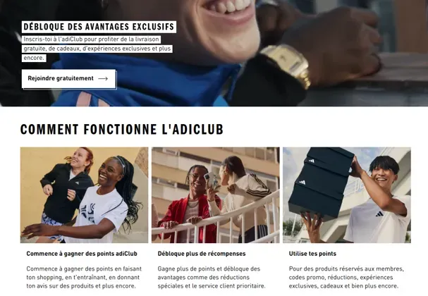 Programme de fidélité Adiclub