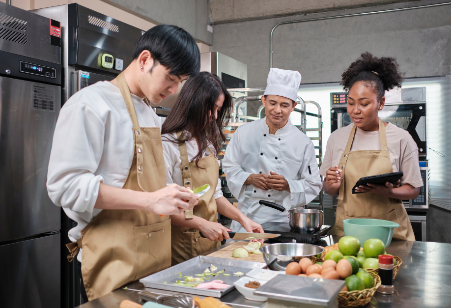 Cours de cuisine en groupe